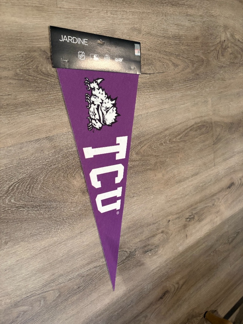 TCU 9x24 felt pennant